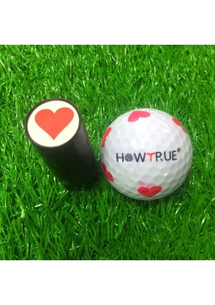 Kırmızı Stil Action Correction Device Silicone Stamp Stamper Golf Ball Stamper 3 Color Durable Not Fade Sporting Golf Seal Romantic Outdoor (Yurt Dışından)