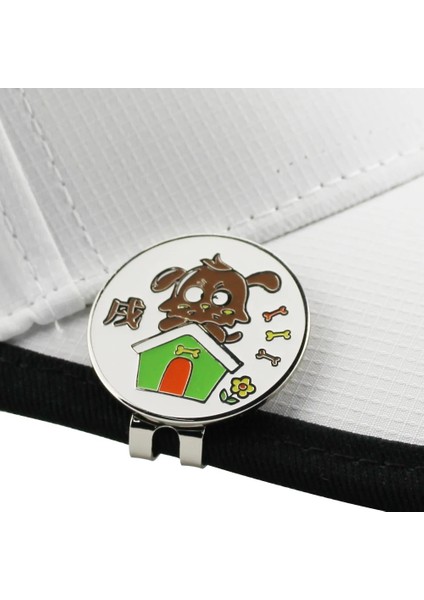 W Stili Manyetik Şapka Klipsli Golf Topu Işareti 1. Golf Işaretleyici Karikatür Bayrağı Zodiac Dro (Yurt Dışından)