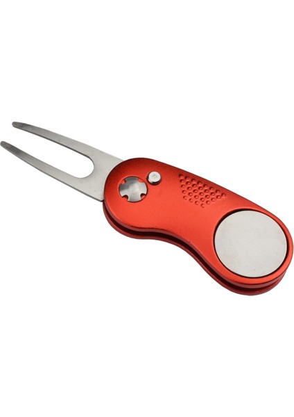 Açık Gri Tarzı 1 Adet Metal Katlanabilir Golf Divot Çatal Aracı Marker ile Manyetik Taşınabilir Golf Dirgen Düğme Golf Divot Onarım Aracı (Yurt Dışından) modelleri