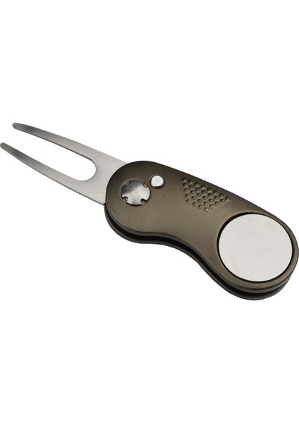 Açık Gri Tarzı 1 Adet Metal Katlanabilir Golf Divot Çatal Aracı Marker ile Manyetik Taşınabilir Golf Dirgen Düğme Golf Divot Onarım Aracı (Yurt Dışından) fırsatları