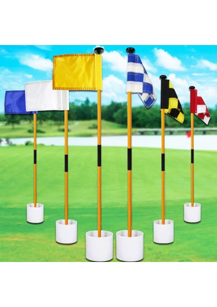 Yeşil Stil Düz Renk Golf Pin Bayrağı, 9.65' Lx 5.9' H, Yard Kupası Flagstick Bardakları Için Yeşil Bayraklar Koymak Çim Deliği Masters Tüpleri Bayrak (Yurt Dışından) modelleri