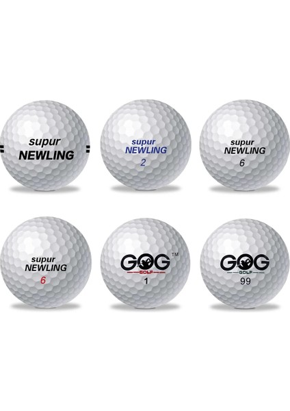 3 Katmanlı Yumuşak Top-1 Stili Golf Topu Gog ve Supur Newling Golf Topları Supur Uzun Mesafe Desteği Özel Logo (Yurt Dışından) fırsatları