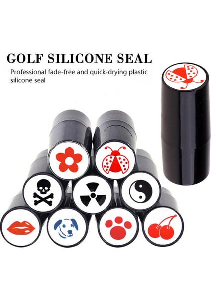 W Stili Yeni Golf Topu Damgalayıcı Damga Marker Izlenim Mühür Çabuk Kuruyan Plastik Multicolors Golf Adis Golfçü Hediye Için Aksesuar Sembolü (Yurt Dışından)