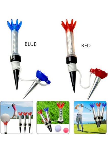 Kırmızı Stil 1 Adet Golf Tees Plastik Tırnak Mektubu Tırnak Mıknatıs Tırnak Topu Tee Golf Sahası Malzemeleri Golf Aksesuarları Sıcak Satış (Yurt Dışından) indirimleri