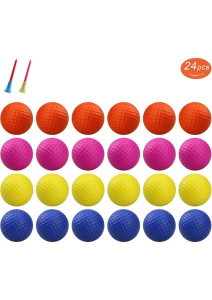 12 Adet Mavi Stil Pcs Crestgolf Practice Foam Golf Balls, Golf Foam Sponge Soft Elastic Practice Indoor &outdoor Ball (Yurt Dışından)