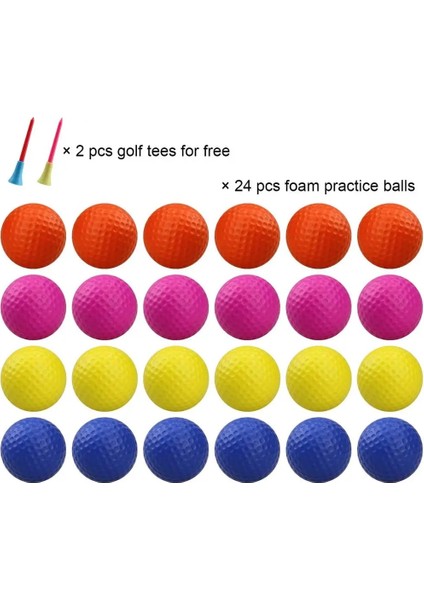 12 Adet Mavi Stil Pcs Crestgolf Practice Foam Golf Balls, Golf Foam Sponge Soft Elastic Practice Indoor &outdoor Ball (Yurt Dışından)