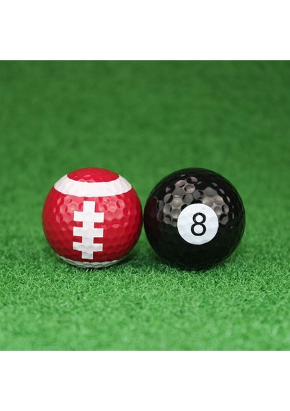 Futbol Stili 1pcs Double-Layer Cartoon Golf Practice Balls,limited Flight - Soft Golf Balls For Driving Range, Swing Practice, Home Use (Yurt Dışından)