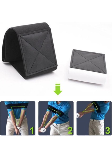 Siyah Stil 7*35CM Golf Düzeltme Kemeri Golf Salıncak Eğitmeni Elastik Kol Bandı Kemer Kılavuzu Hareket Hizalama Eğitim Yardımı Iki Renk Txtb1 (Yurt Dışından) modelleri