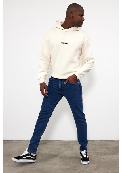 Erkek Smith Dark Blue Tapered Fit Jean Pantolon fiyatları
