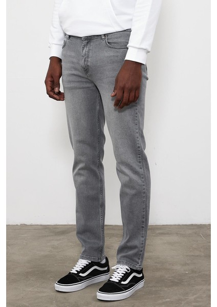Erkek Kalimnos Grey Comfort Fit Jean Pantolon fiyatları
