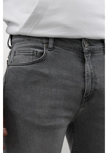 Erkek Kalimnos Grey Comfort Fit Jean Pantolon modelleri