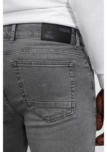 Erkek Kalimnos Grey Comfort Fit Jean Pantolon fırsatları