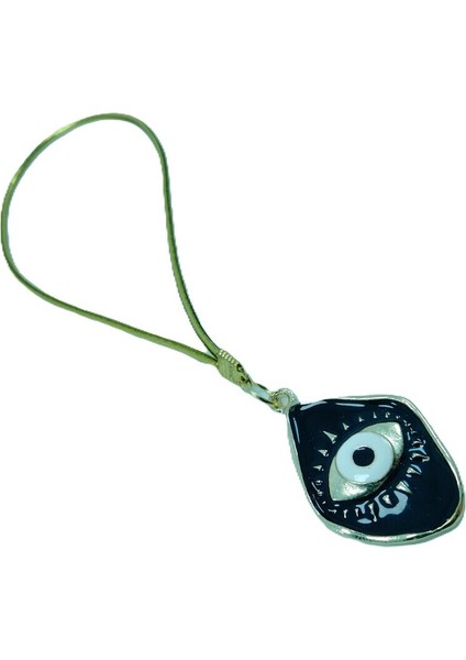 Metal Siyah Nazar Boncuğu Araba Dikiz Ayna Süsü Lüks Hediyelik Aksesuar, Yeni Araba Hediyesi modelleri