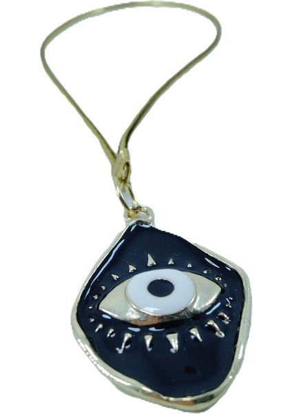 Metal Siyah Nazar Boncuğu Araba Dikiz Ayna Süsü Lüks Hediyelik Aksesuar, Yeni Araba Hediyesi fırsatları