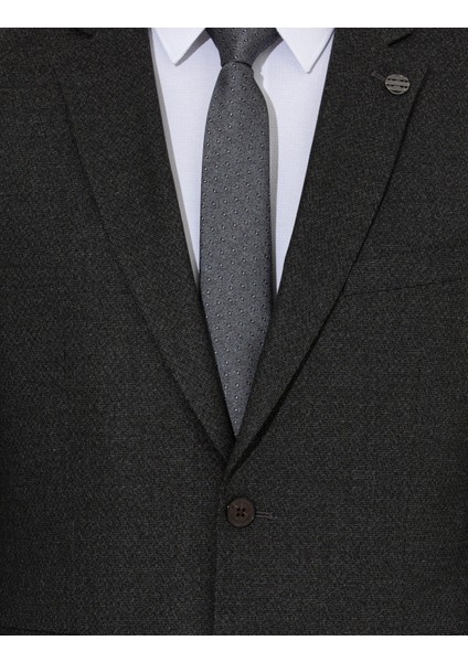Erkek Antrasit Slim Fit Takım Elbise 50257718-VR006 indirimleri