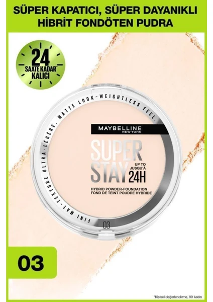 Maybelline New York Superstay Hibrit Pudra-Fondöten 03