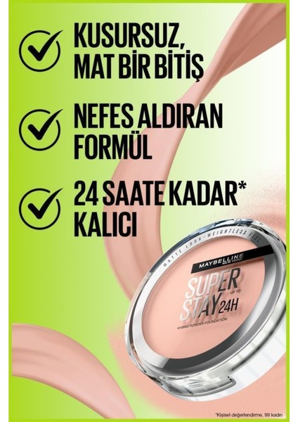 Maybelline New York Superstay Hibrit Pudra-Fondöten 10