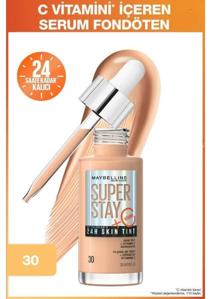 Maybelline New York Super Stay Skin Tint Fondöten - 30