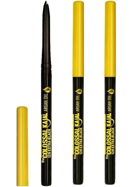 Colossal Kajal Blister Ekstra Siyah Göz Kalemi X 3 Adet