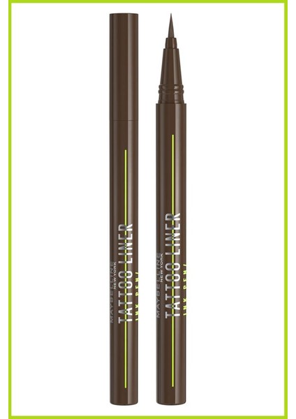 Maybelline New York Tattoo Liner Ink Pen Eyeliner Brown- Kahve