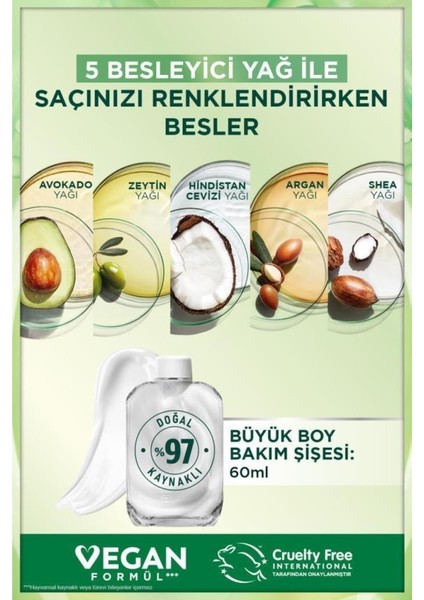 Nutrisse Yoğun Besleyici Kalıcı Krem Saç Boyası 1 Siyah