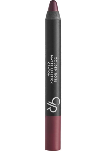 Matte Lipstick Crayon No: 19 Dark Violet - Mat Kalem Ruj - 8691190903190