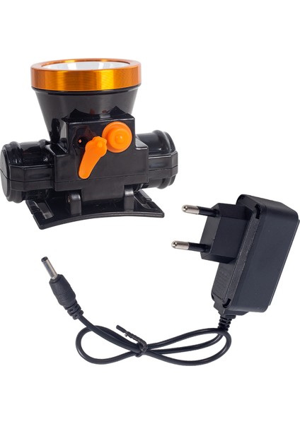 Powermaster PM-4524 Power Ledli 40 Watt Su Geçirmez Şarjlı Kafa Lambası Feneri (Lisinya)