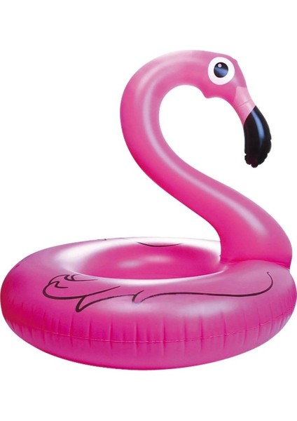 Çocuk Simit Flamingo Başlı Pembe 65 cm - Mavi Su Dünyası