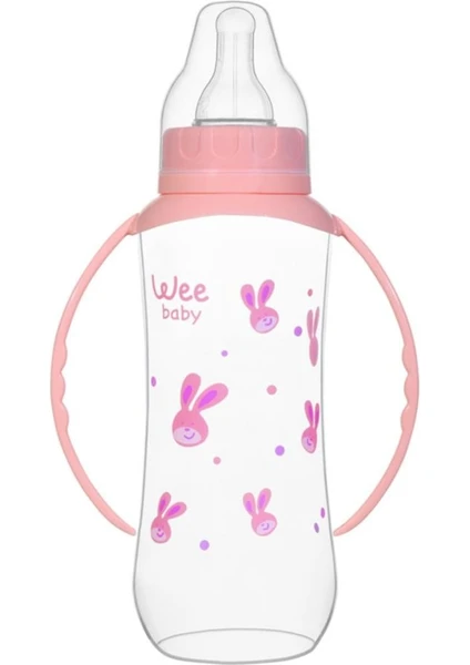 Wee Baby 745 Kulplu Pp Biberon 270ml  Pembe