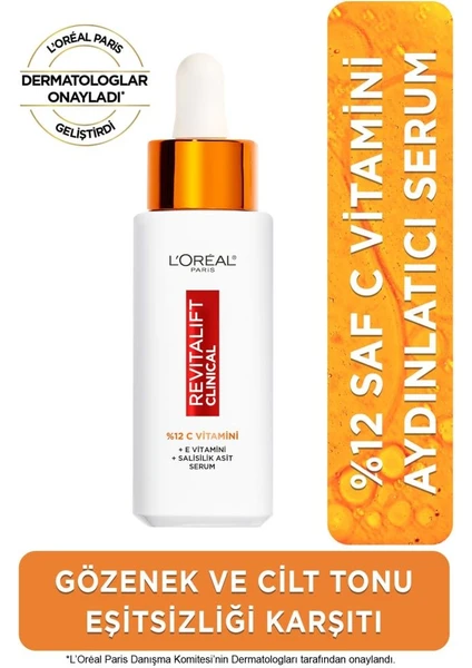 L'Oréal Paris  Revitalift Clinical %12 Saf C Vitamini Aydınlatıcı Serum 30ml