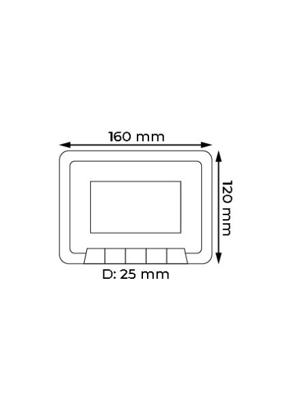 Multibus Sistem MB45-B 4.3 Inç Daire Görüntülü Diafon Ekranı 9g 01 03 0001B