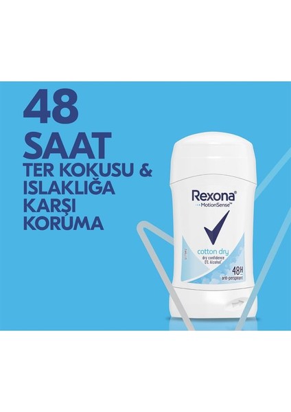 Motion Sense Kadın Stick Deodorant Cotton Dry 48 Saat Koruma 40 g X 2 Adet