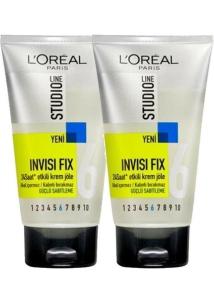 L'Oréal Paris Loreal Paris Studio Line Invisi Fix Güçlü Sabitleştirme Jöle 150 ml X 2 ADET