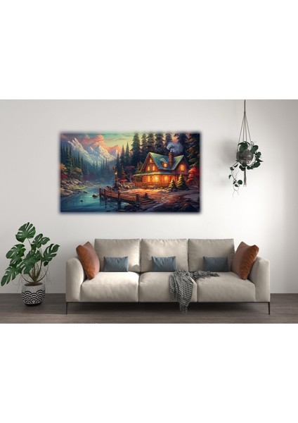 Kış Manzara 50X70 Kanvas Tablo