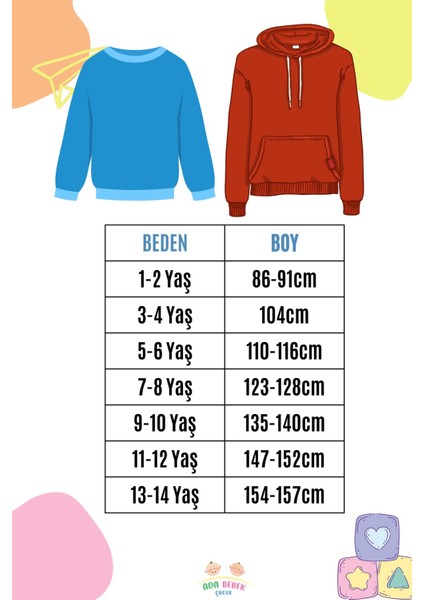Happy New Year Noel Sincap Baskılı Kapşonlu Sweatshirt