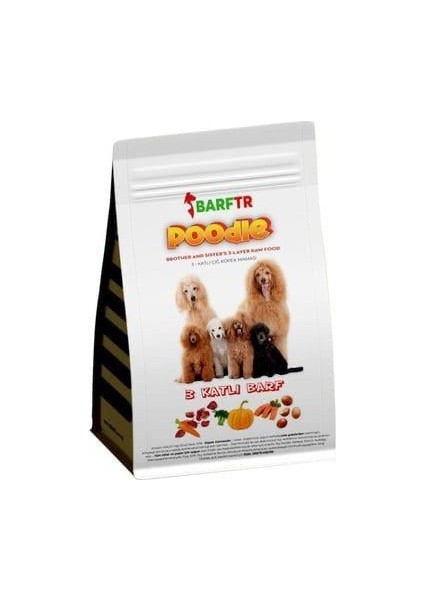 3 Katlı Barf Köpek Maması 3 kg 1000 gr Tekli Ambalajlarda