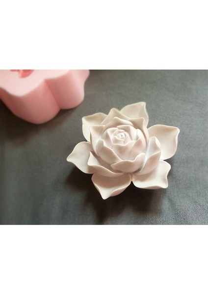 16CM 3 Boyutlu Büyük Gül Çiçek Silikon Kalıp K-1002, Kokulu Taş Sabun Alçı Mum Kalıbı fırsatları