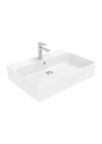 VX270 Volga Tezgah Üstü Kare Lavabo 50*70