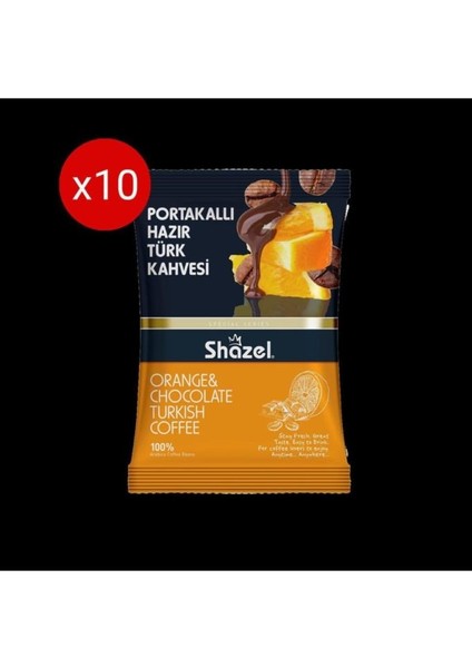 Portakallı Hazır Türk Kahvesi 100gr (100g X 10 Adet)