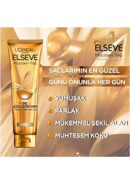 Loreal Elseve Mucizevi Yağ Saç Güzelleştirici Krem Kuru Ve Sert Saçlar 150ml X 2 ADET