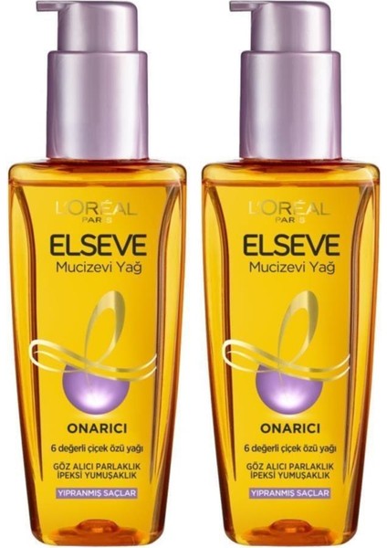Yıpranmış Saçlar Için Mucizevi Saç Bakım Yağı 100 Ml + 100 Ml 2 Adet 22935407
