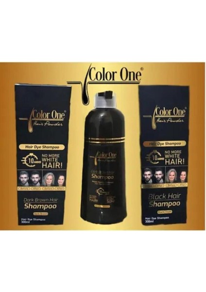 Color One Hair Saç Siyahlaştırıcı Şampuan Boya 300 Ml Siyah