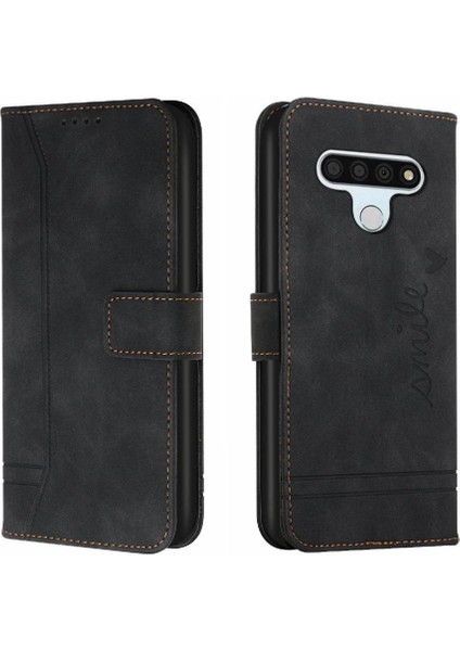 Lg Stylo 6 Kart Yuvaları Kapak Için Telefon Kılıfı El Kayışı Flip Folio Cüzdan Pu (Yurt Dışından)