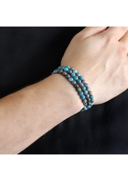 Hem Bileklik - Hem Kolye - Hem Tesbih 99LU Apatite Doğaltaş Takı modelleri