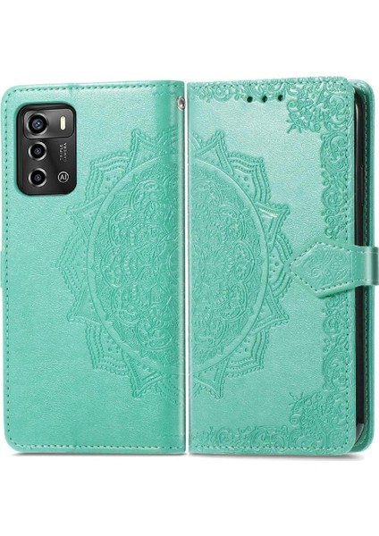 Zte Blade A72 4g Zarif Desen Flip Kapak Basit Iş (Yurt Dışından)