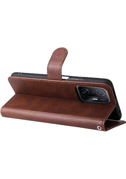 Xiaomi 11T/11T Pro 5g Deri Kart Yuvası Tutucular Fermuar Kapak (Yurt Dışından)