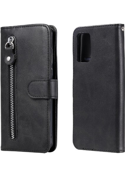 Xiaomi Poco M3 Kart Yuvası Sahipleri Için Kılıf Deri Fermuar Koruyucu Kapak (Yurt Dışından)