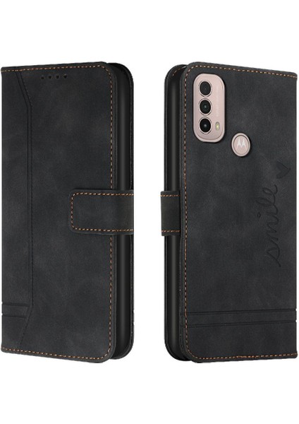 Motorola Moto E40 Kart Yuvaları Kapak Için Telefon Kılıfı El Kayışı Flip Folio Pu (Yurt Dışından) indirimleri