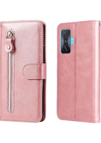 Xiaomi Poco F4 Gt Fermuar Deri Koruyucu Kapak Kart Yuvası (Yurt Dışından)