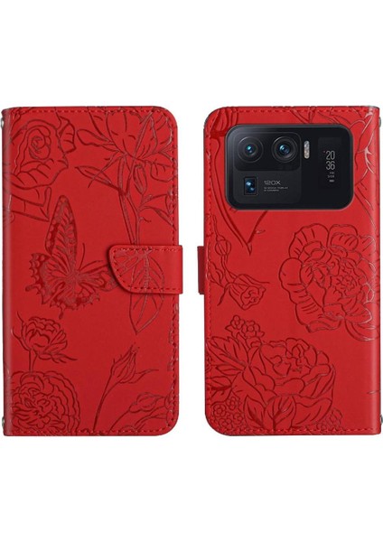 Xiaomi 11 Için Kılıf Bilek Kayışı ile Ultra Anti-Damla Koruma Çiçekler ve (Yurt Dışından)